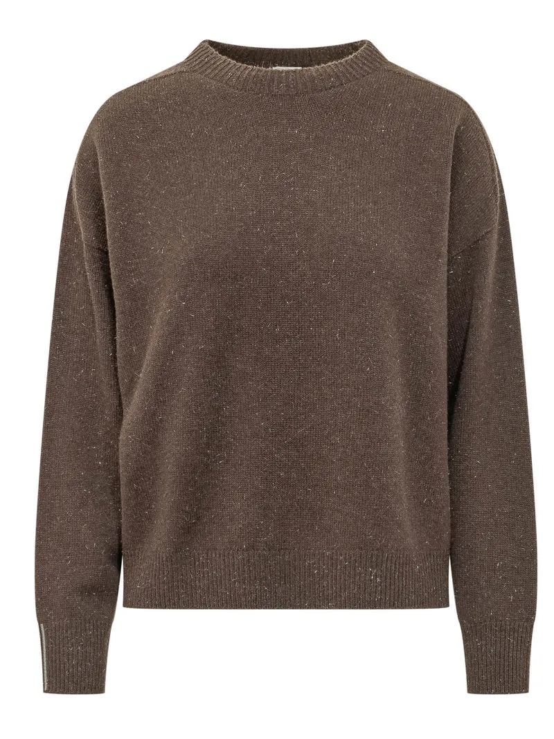 Maglia Girocollo con Zip al Polso