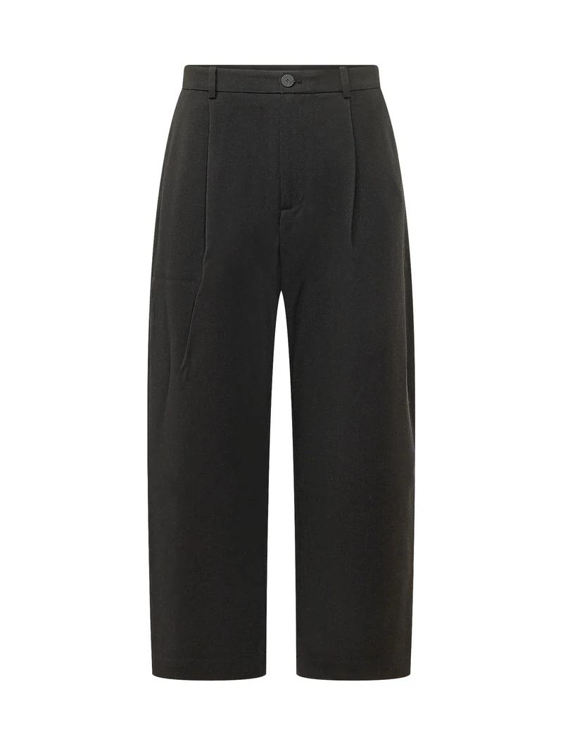 Pantaloni Curved Tapered con Pince