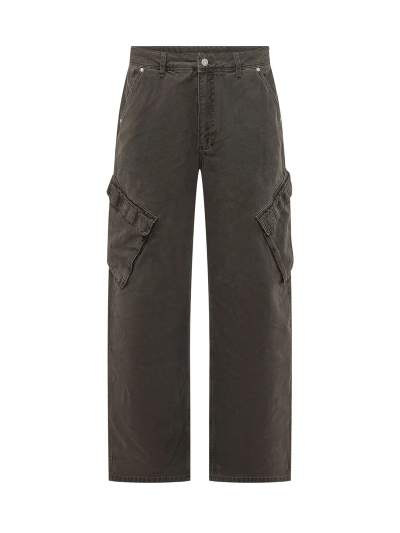 Pantaloni Cargo a Gamba Ampia