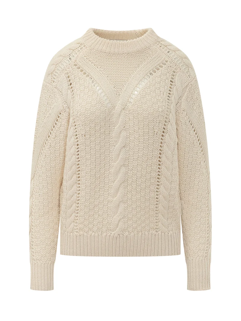 Pullover Karol con Lavorazione Intrecciata