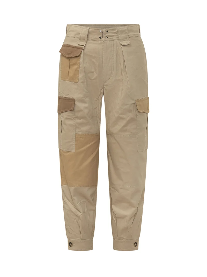 Pantaloni Renza Cargo con Tasche Applicate