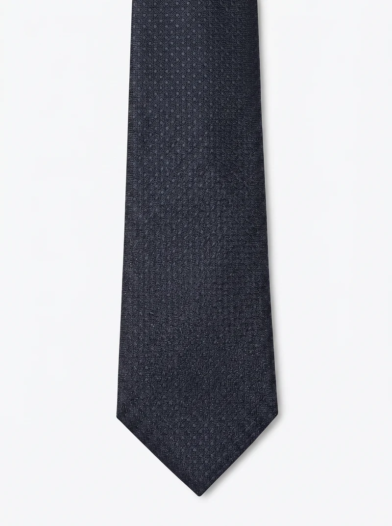 Cravatta cerimonia uomo 8cm elegante - Blu navy