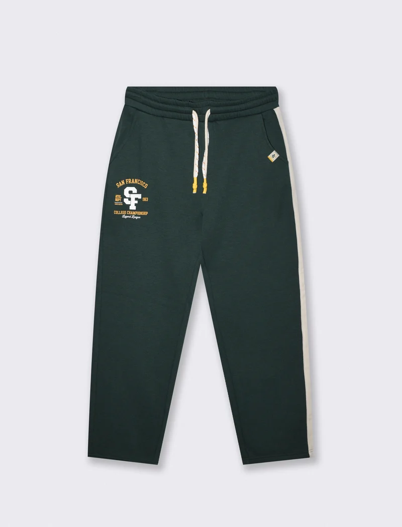 Pantaloni Jogger in Felpa con Stile - Verde scuro