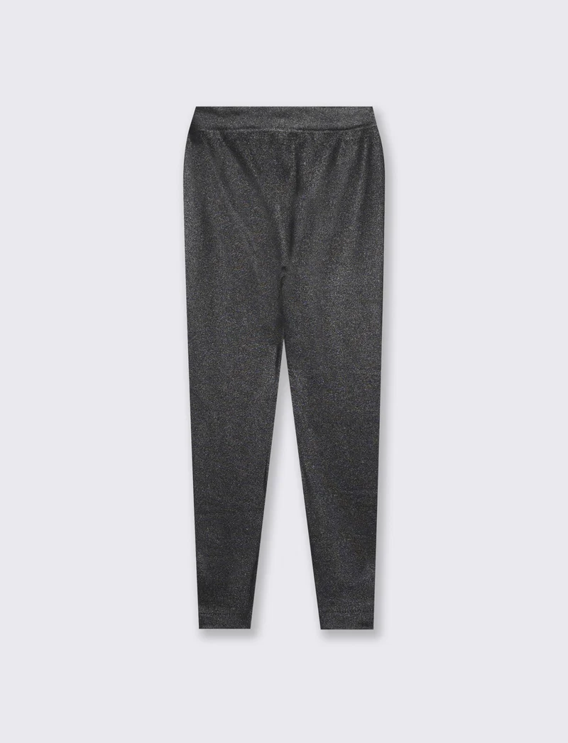 Leggings lunghi effetto lucido e morbidi - Nero