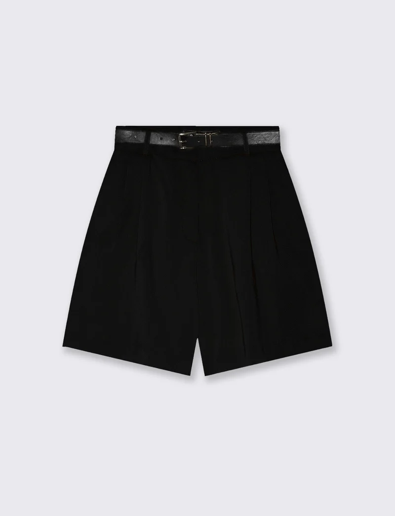 Shorts con cintura trendy e versatili - Nero