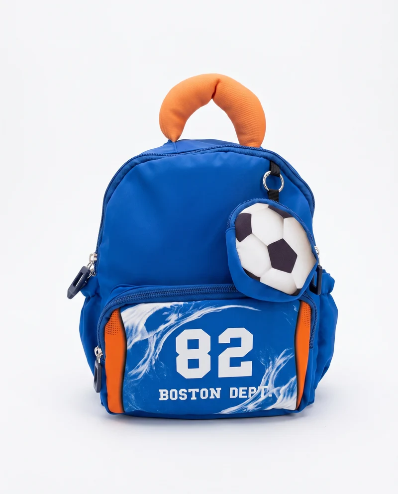 Zainetto bambino con tasche e portamonete - Bluette