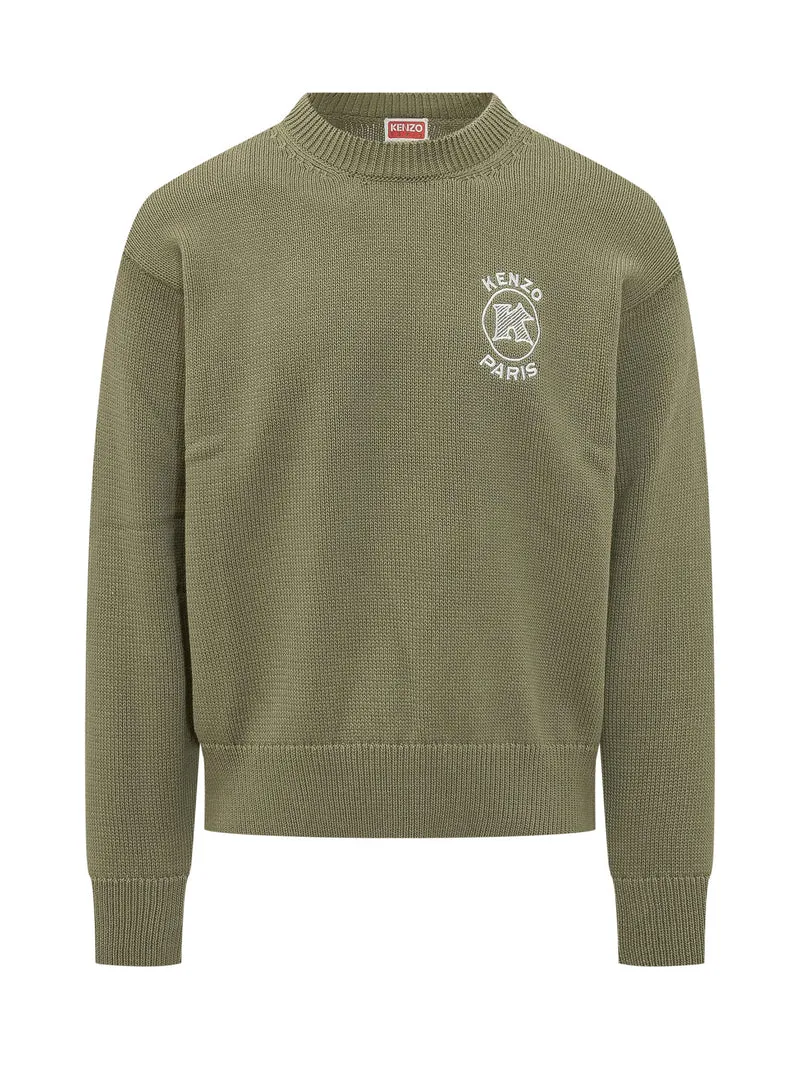 Pullover Paris Emblem con Ricamo