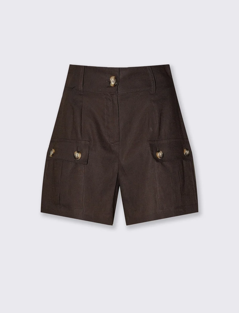 Shorts cargo donna con tasche frontali - Caffe'
