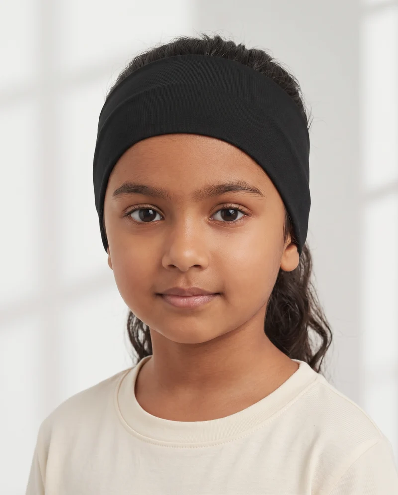 Collo bambino basic in maglia morbida - Nero