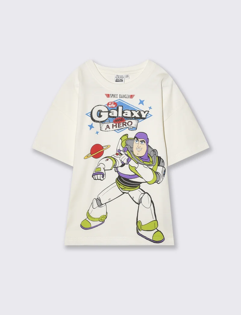 T-shirt bianca girocollo Toy Story - Bianco latte