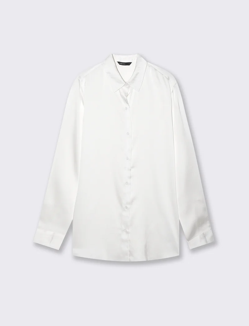 Camicie manica lunga eleganti e versatili - Bianco latte