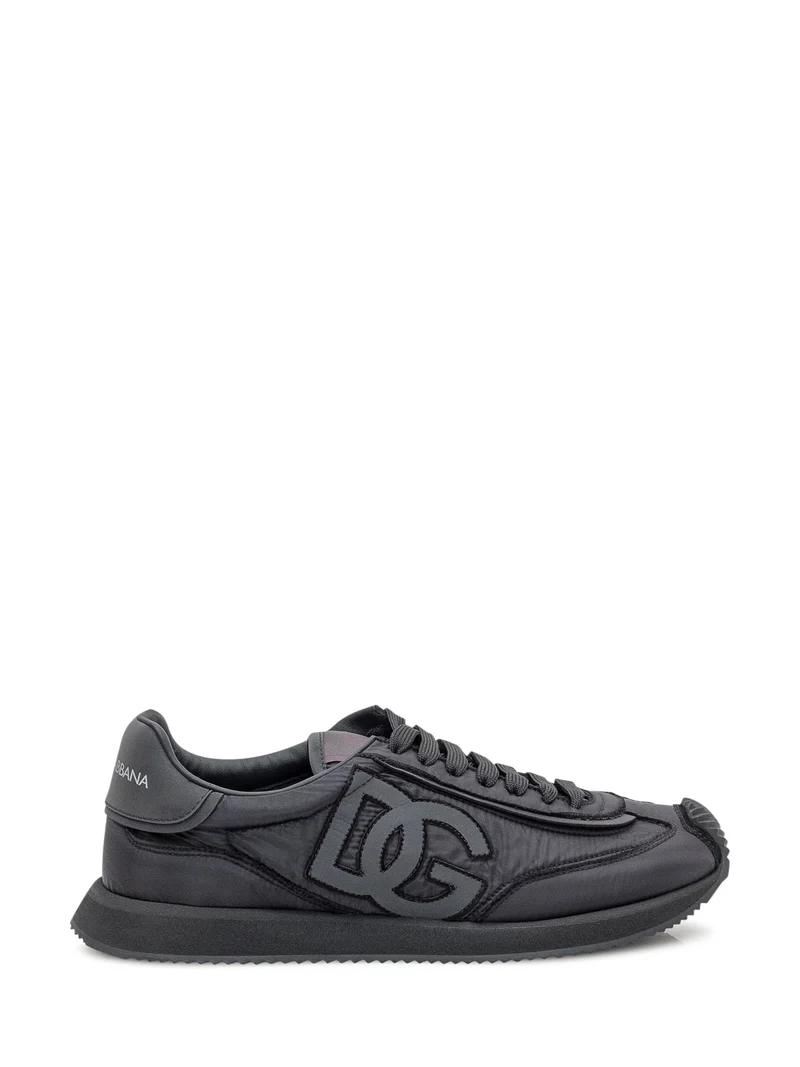 Sneaker Bassa con Applicazione Logo Laterale