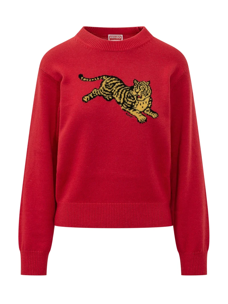 Maglia Jumping Tiger con Motivo Frontale
