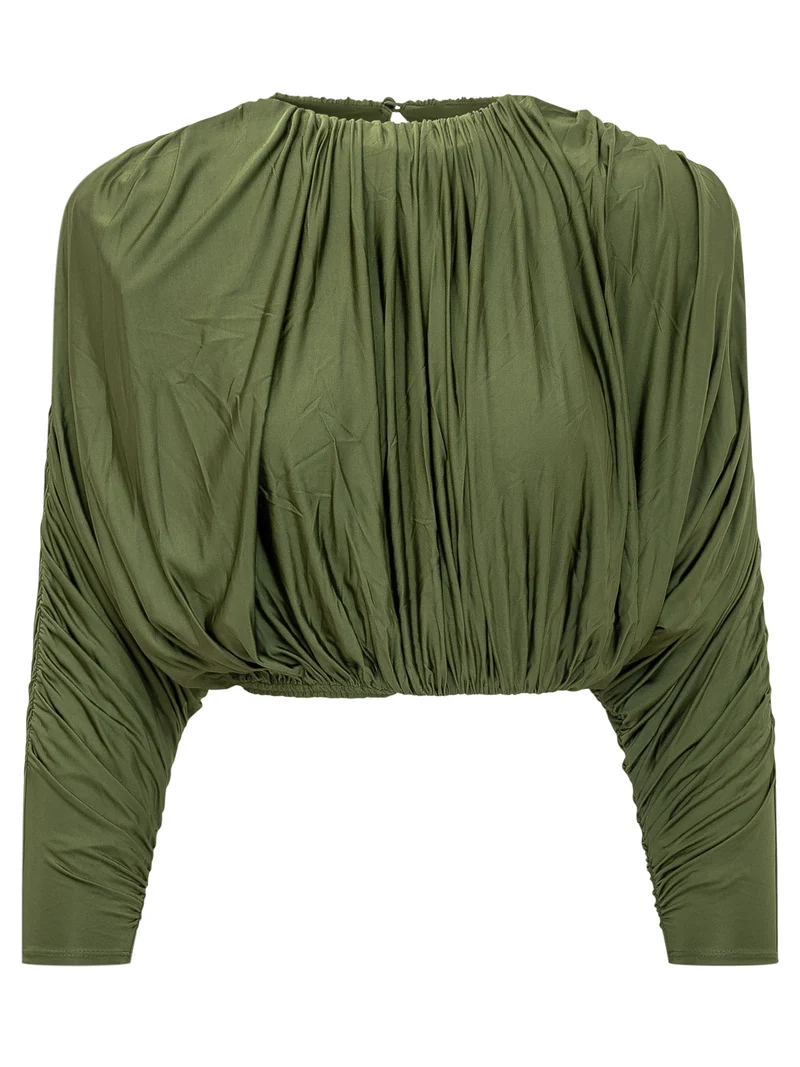 Top Corto con Drappeggi