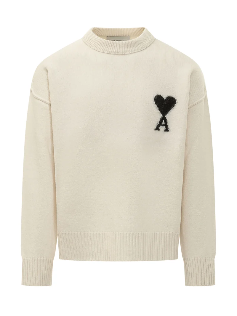Maglia Girocollo con Motivo Cuore
