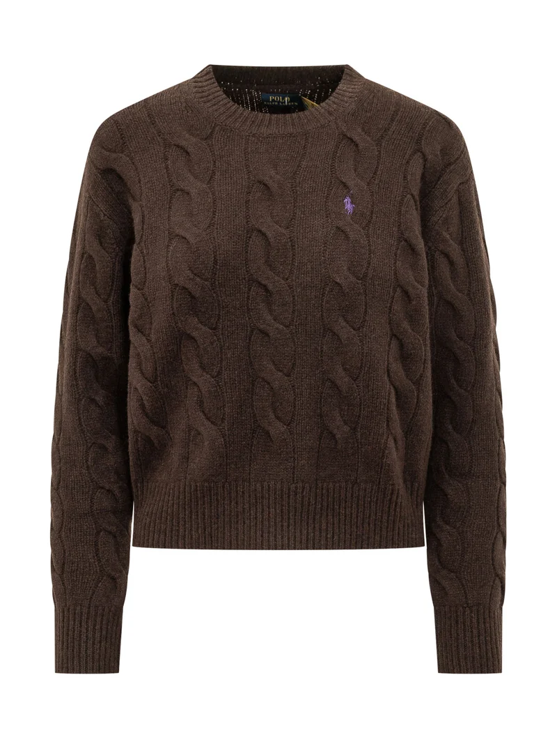 Pullover Girocollo a Trecce