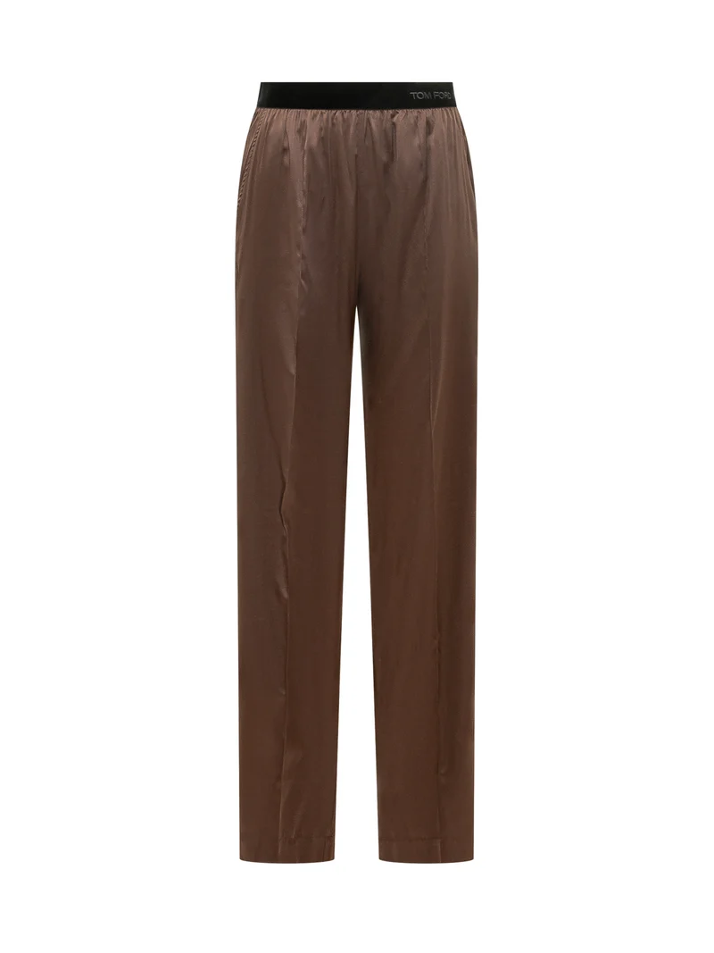Pantaloni in Raso di Seta