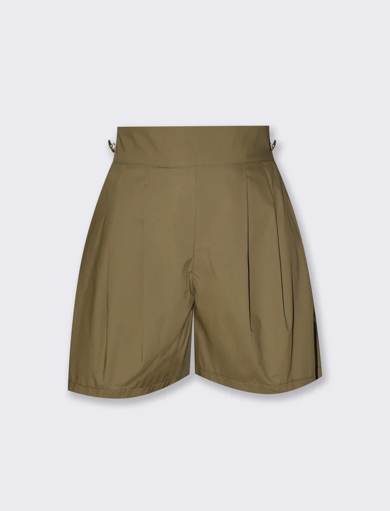 Shorts donna vita alta con bottoni - Ve.milit.