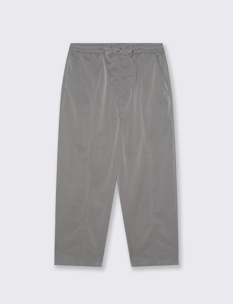 Pantalone Chino Jogger Baggy Fit - Grigio mel.
