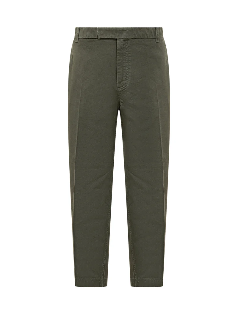 Thom Browne Pantaloni Verde Oliva in Cotone