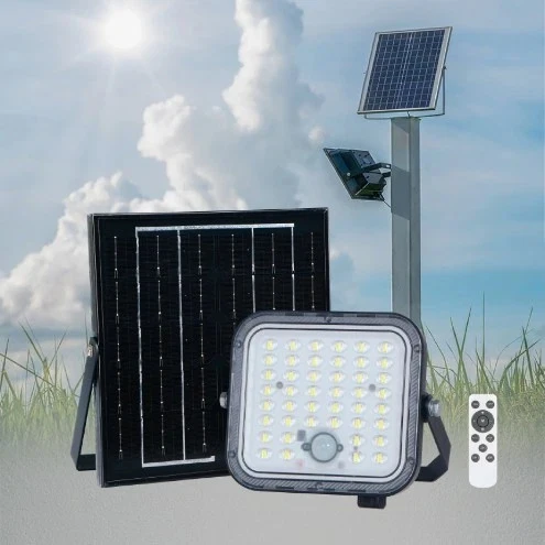 GBC Faro A Led Con Pannello Solare 1400lm 4000k 23875755