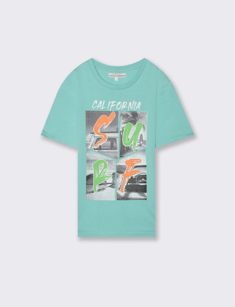T-shirt da bambino - Verde acqua