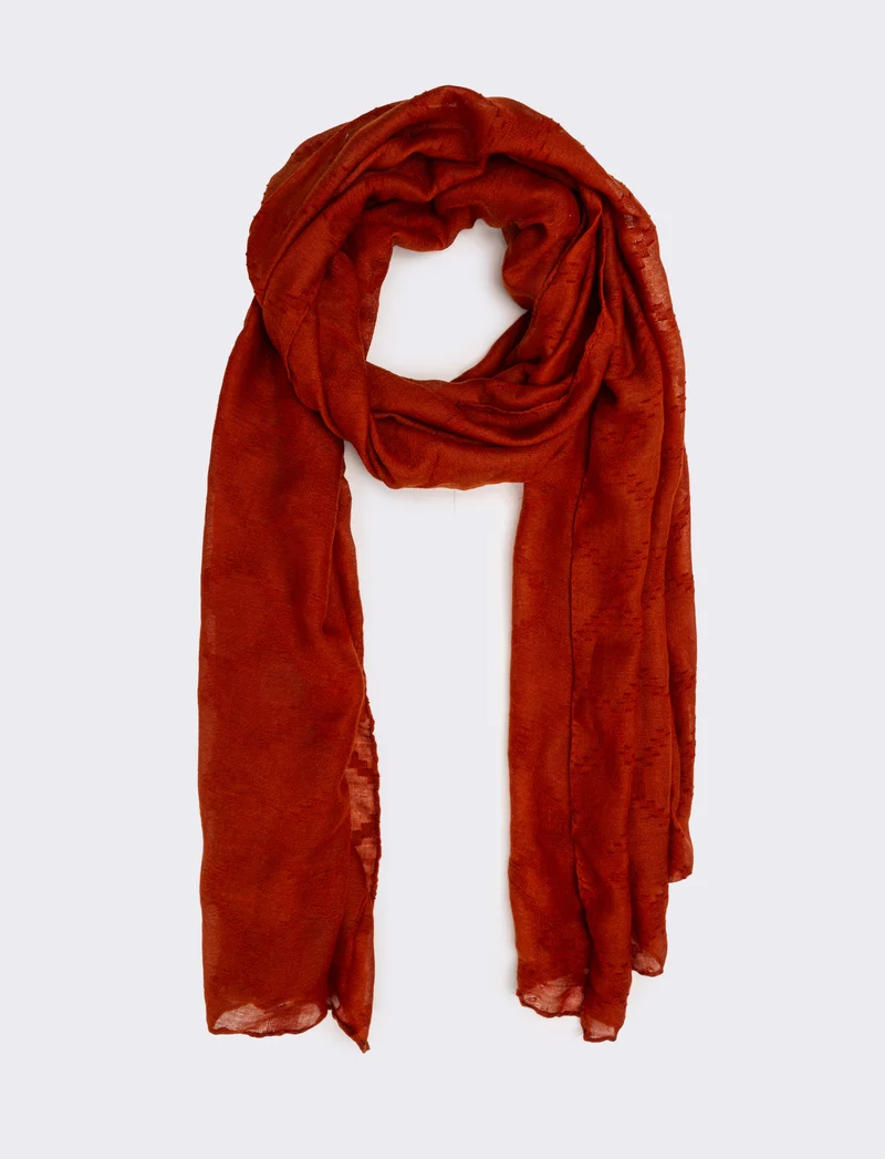 Foulard donna colore unito - Arancio