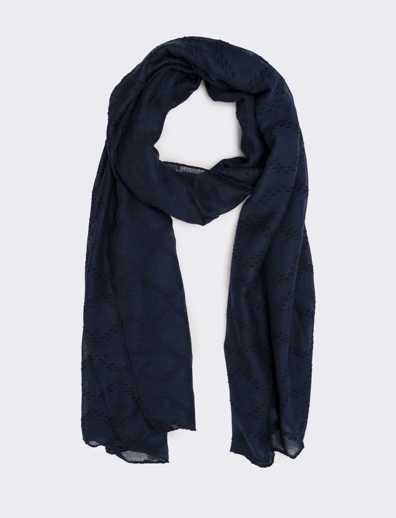 Foulard donna colore unito - Blu