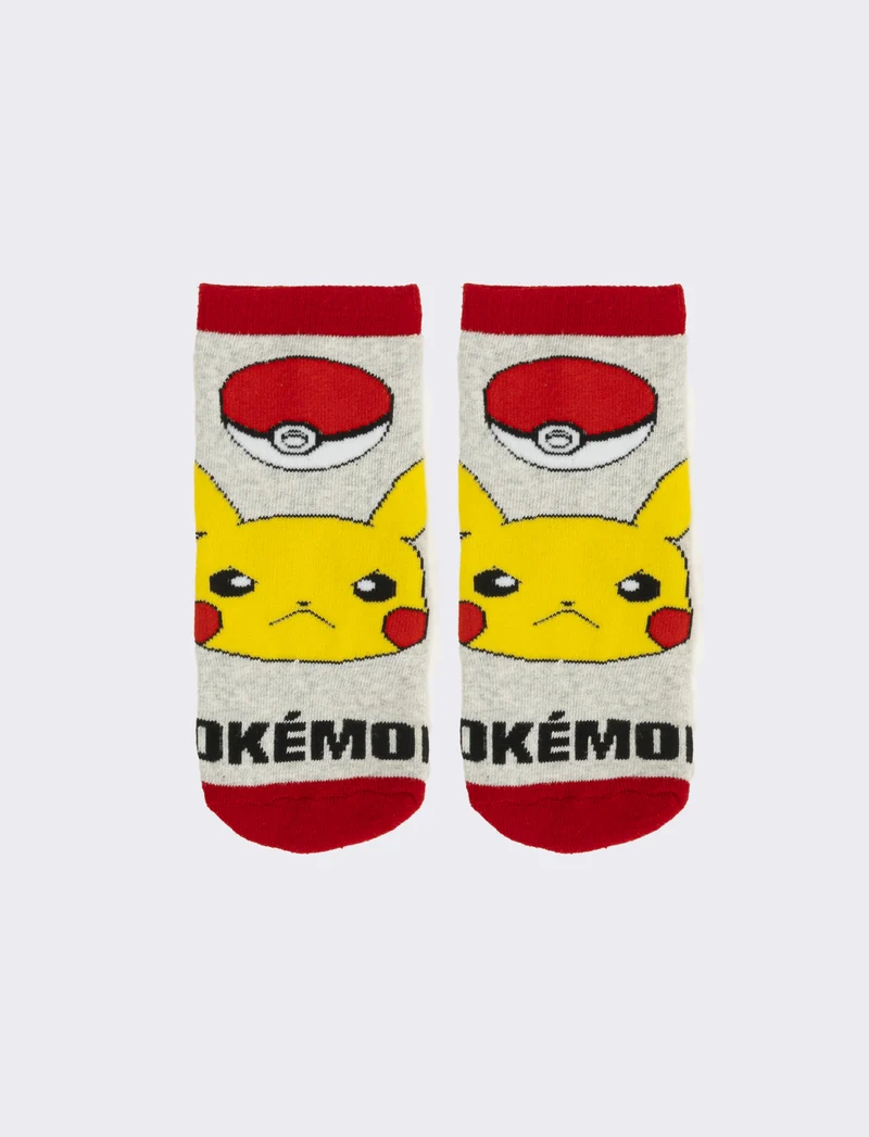 Calzino antiscivolo bambino sonic, pokemon, spiderman,dragonball - Grigio