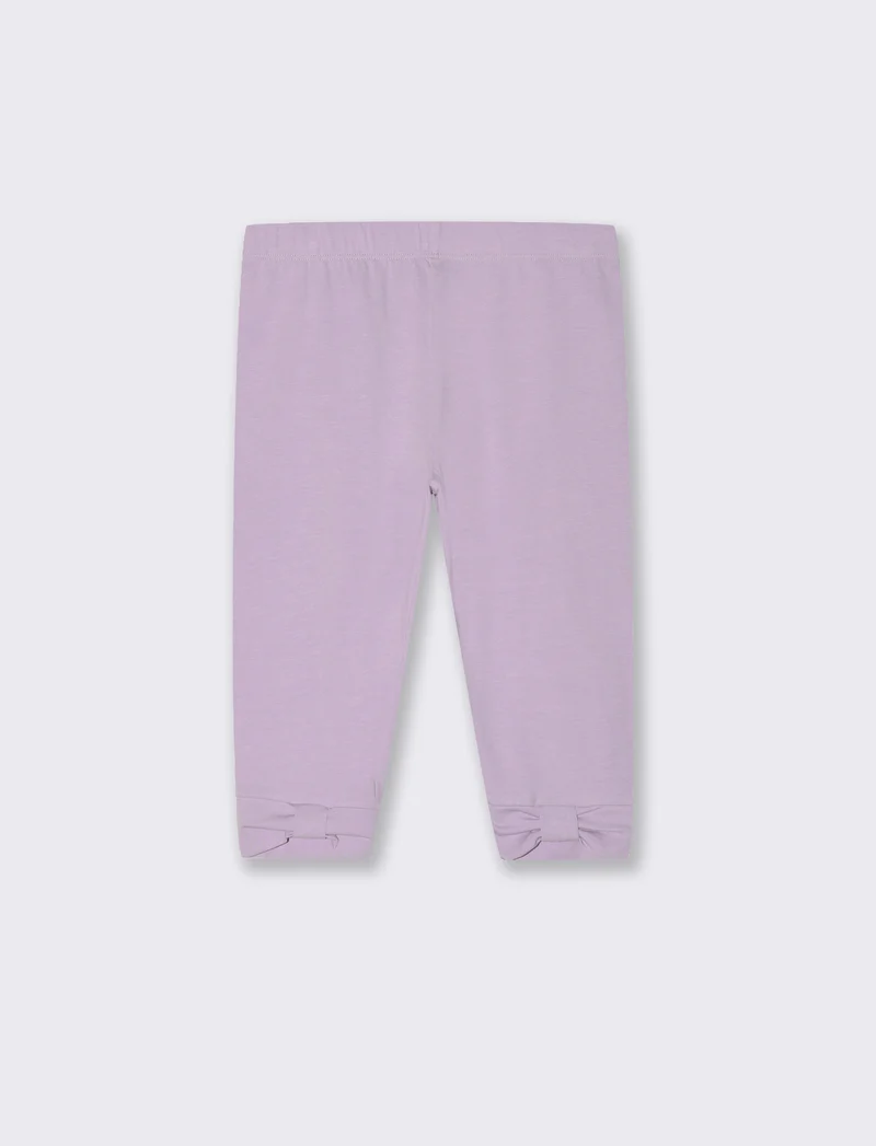 Leggings corto da bambina - Lilla