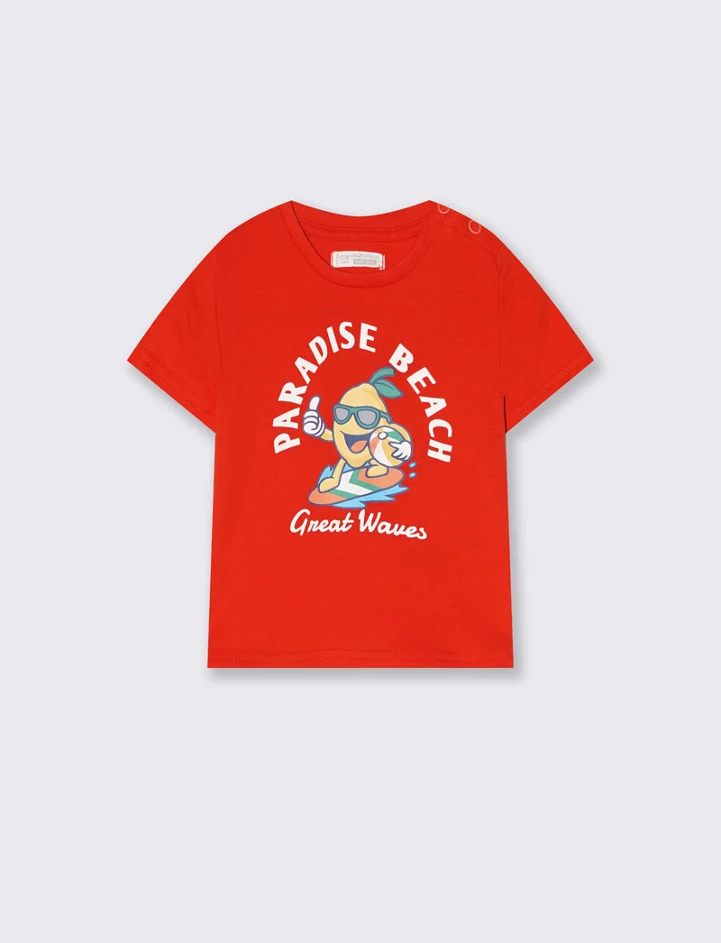 T shirt girocollo manica corta estiva - Aragosta