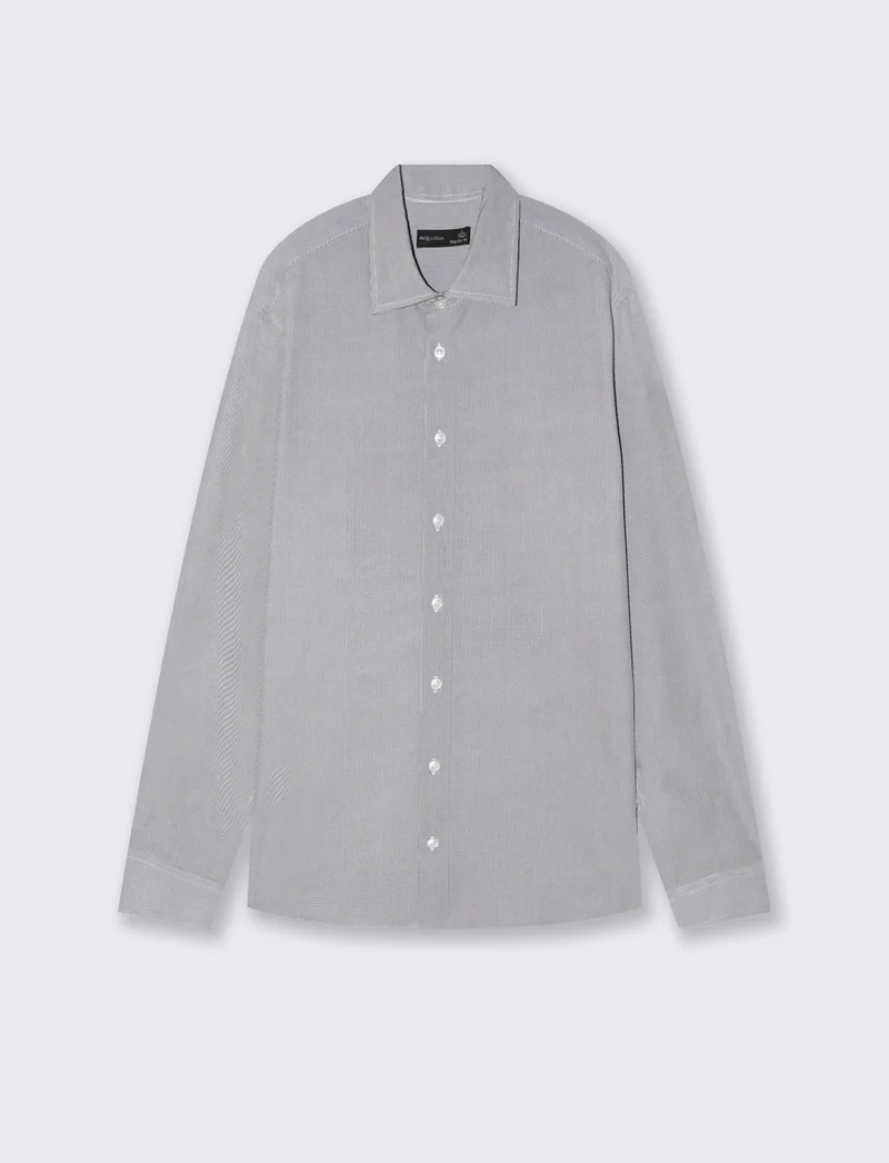 Camicia Formale Elasticizzata Regular Fit - Bianco