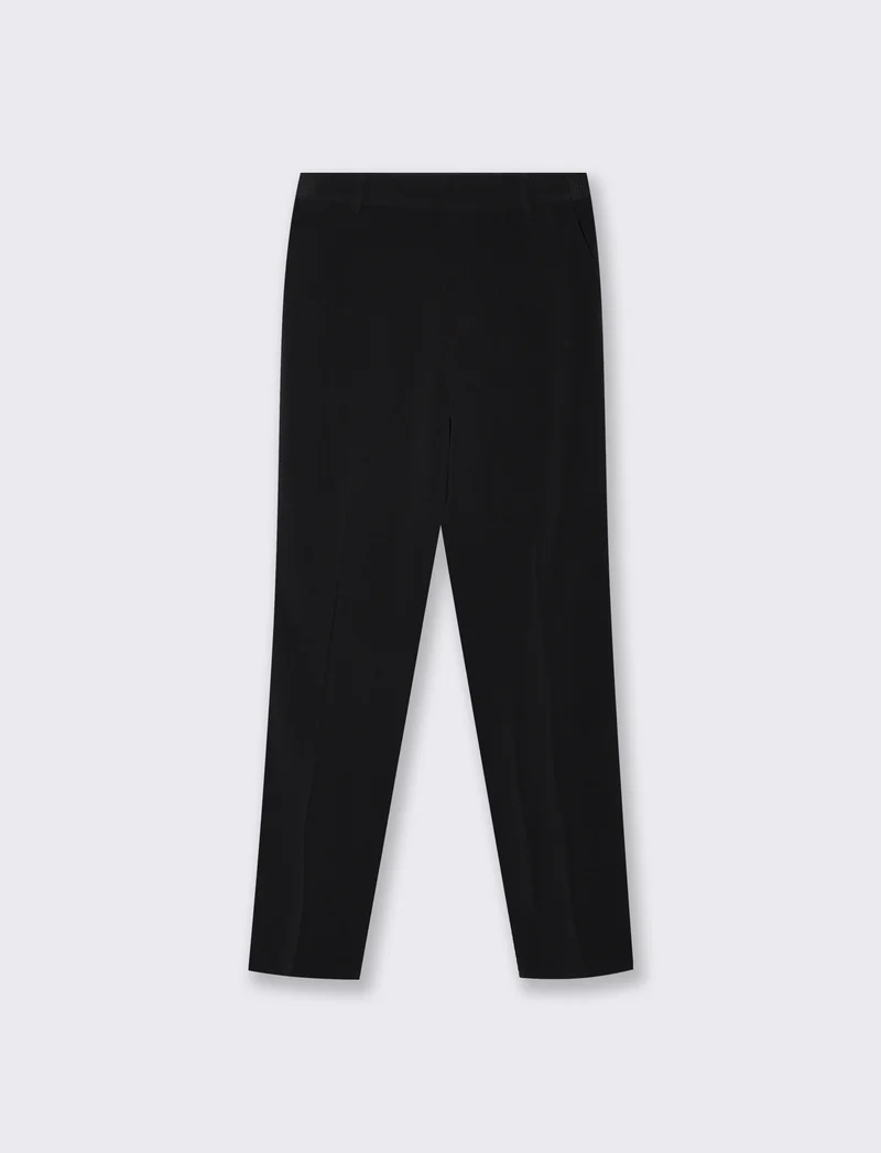 Pantalone elastico in vita retro - Nero