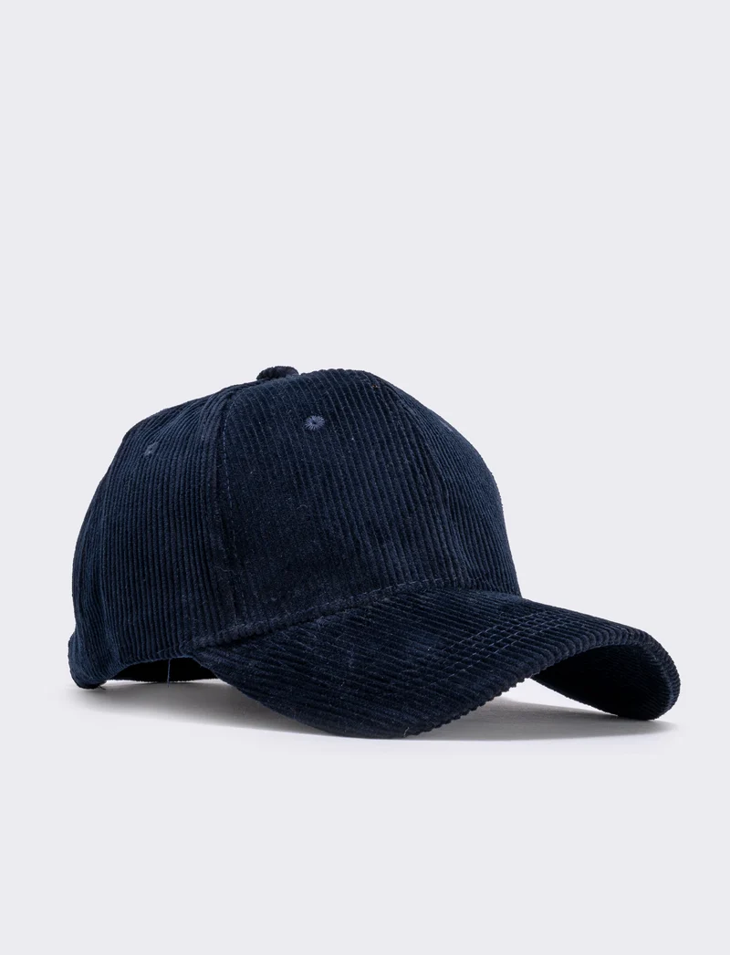 Baseball in velluto a costine uomo - Blu