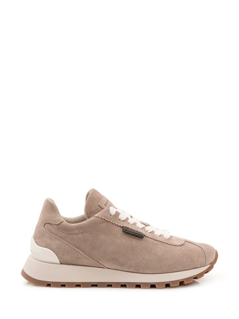 Sneaker Bassa con Pannelli Cuciti