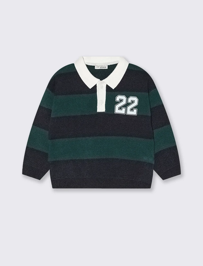 Maglioncino a righe in stile varsity - Righe