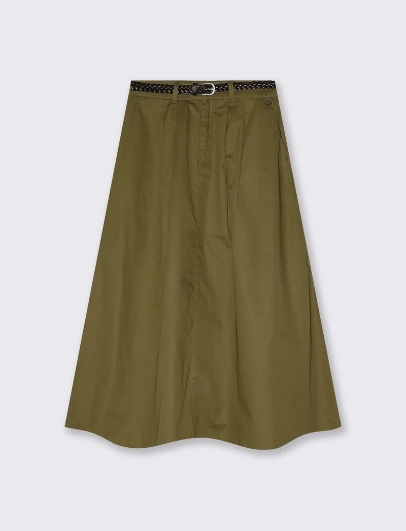 Gonna lunga con elastico sul retro - Ve.milit.