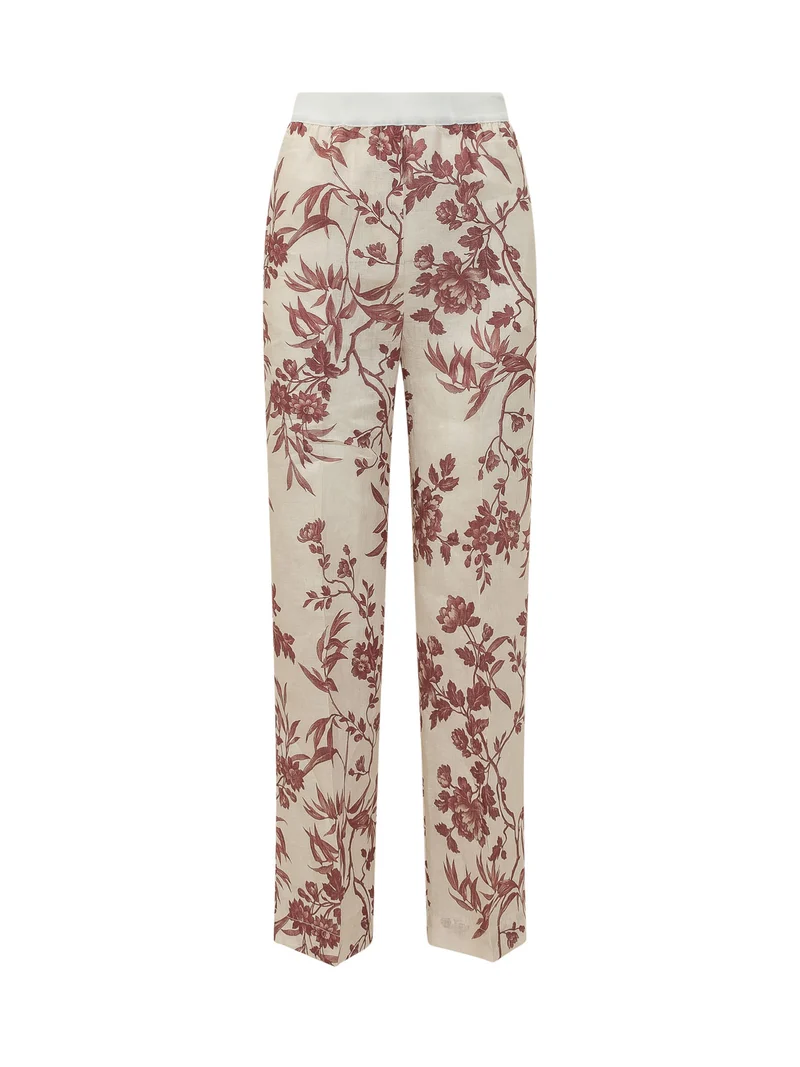 Pantalone con Stampa Floreale
