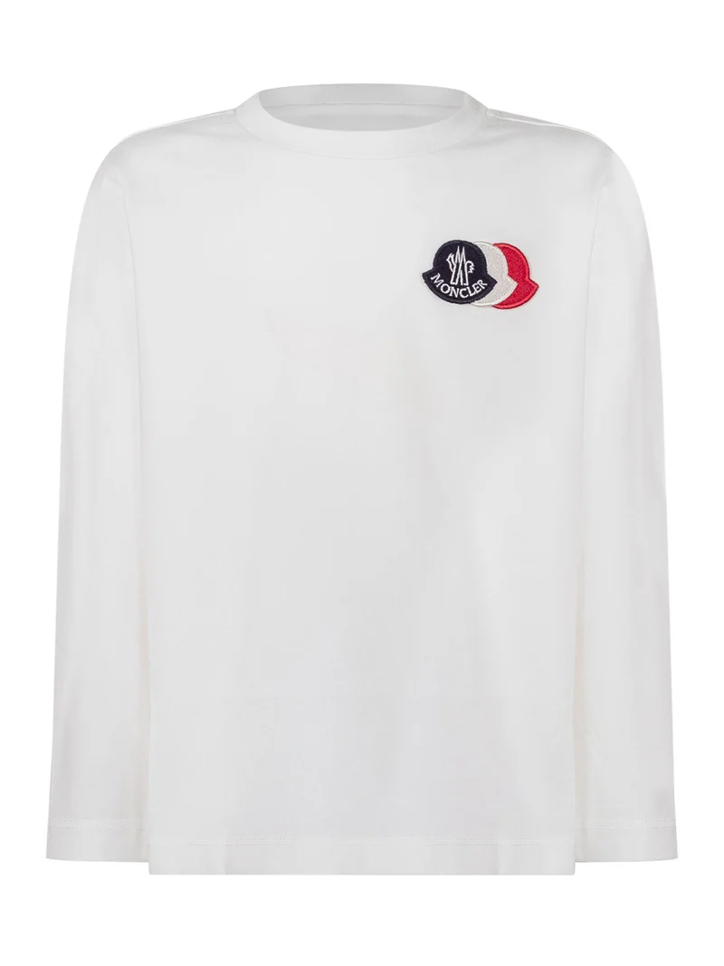 T-shirt a Maniche Lunghe con Applicazione