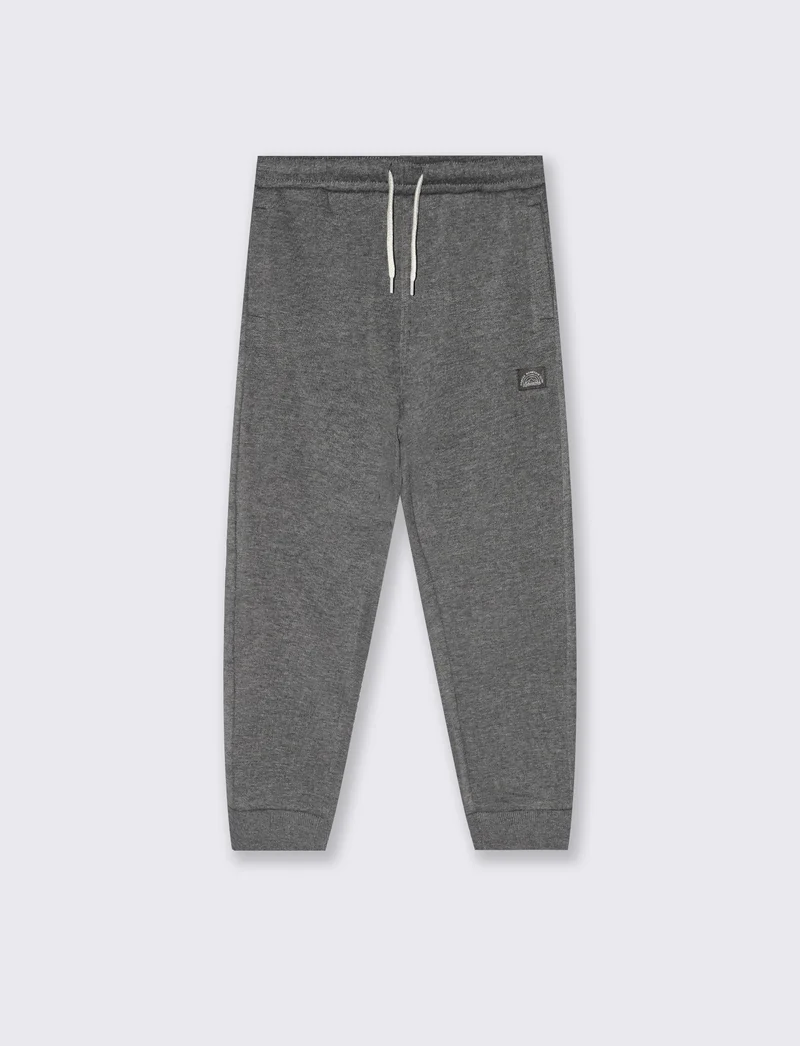 Pantaloni jogger in cotone comfortevoli - Grigio mel.