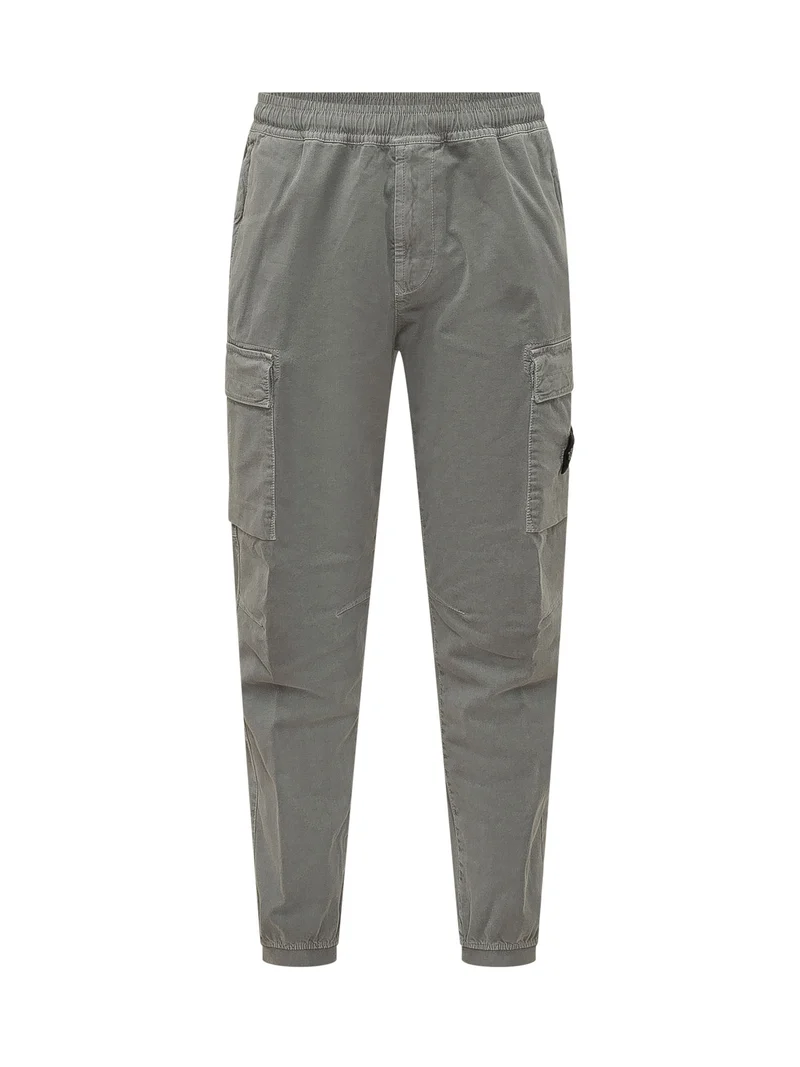 Pantaloni Cargo con Tasche Applicate