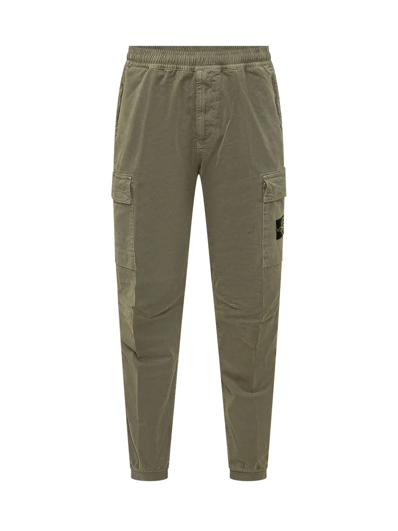 Pantaloni Cargo con Tasche Applicate
