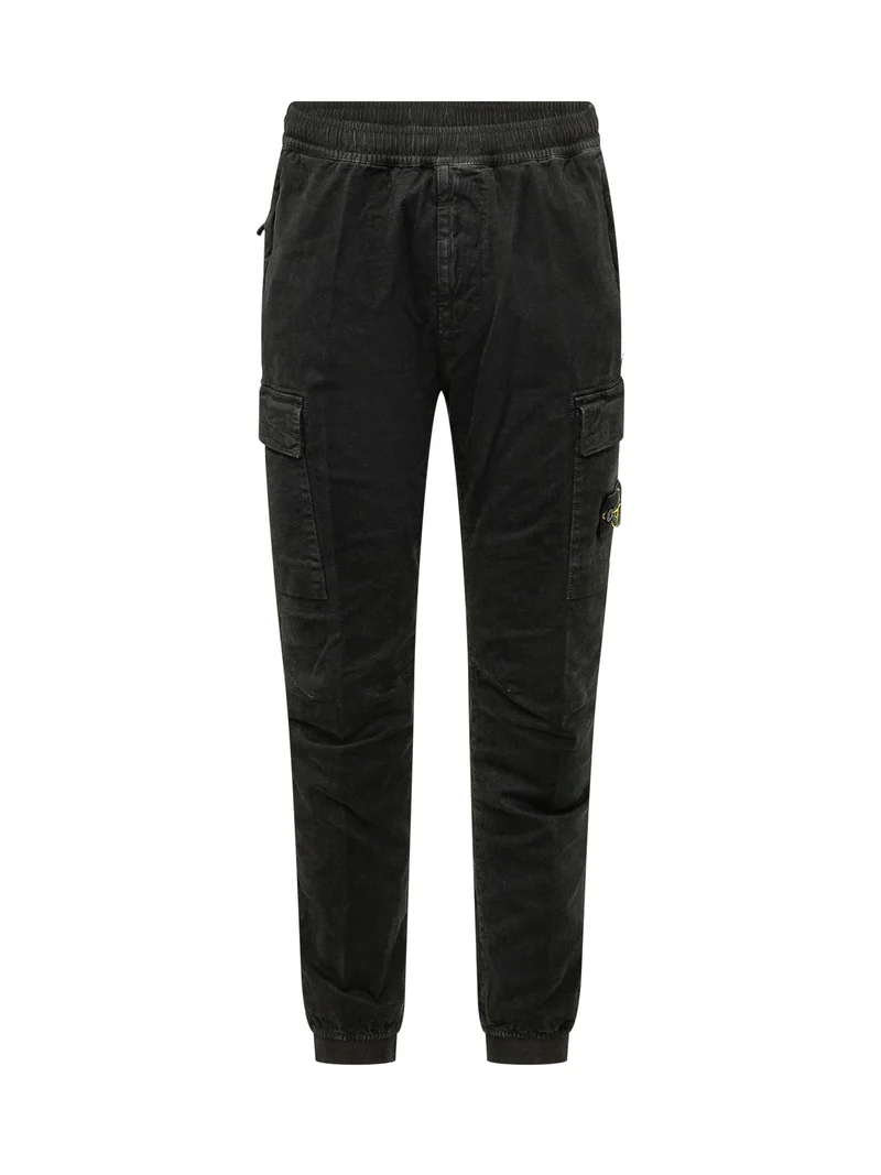 Pantaloni Cargo con Tasche Applicate