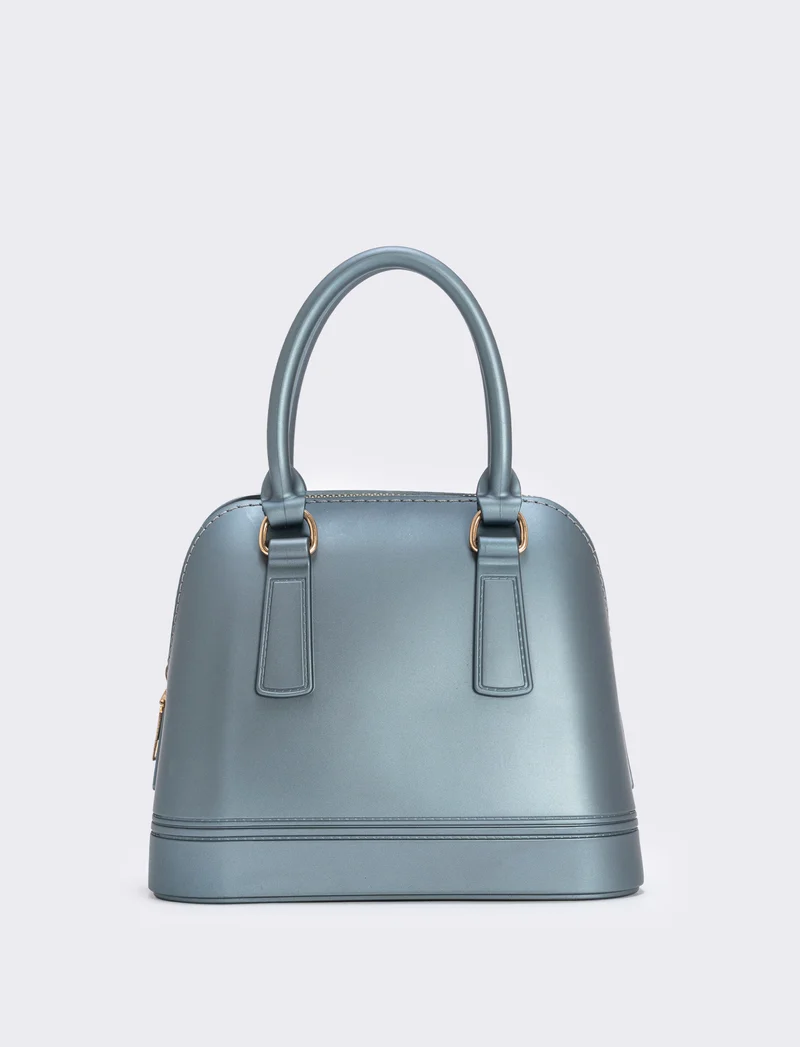 Bauletto donna soft touch con tracolla - Grigio