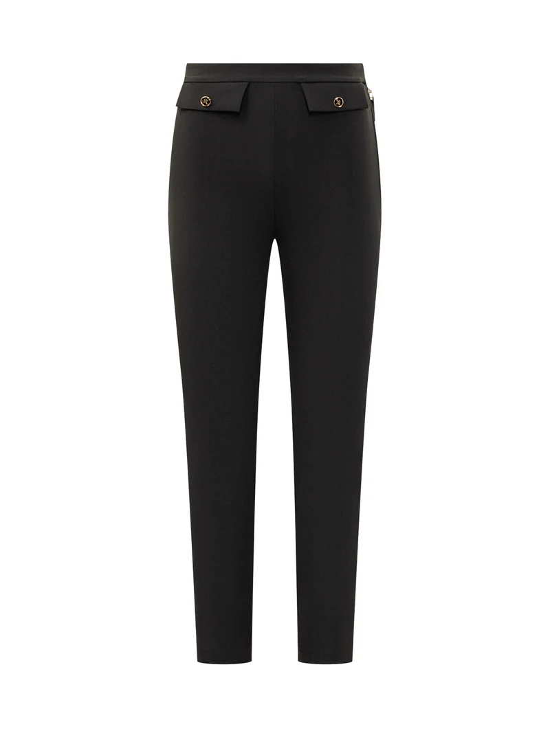 Pantaloni skinny neri Elisabetta Franchi