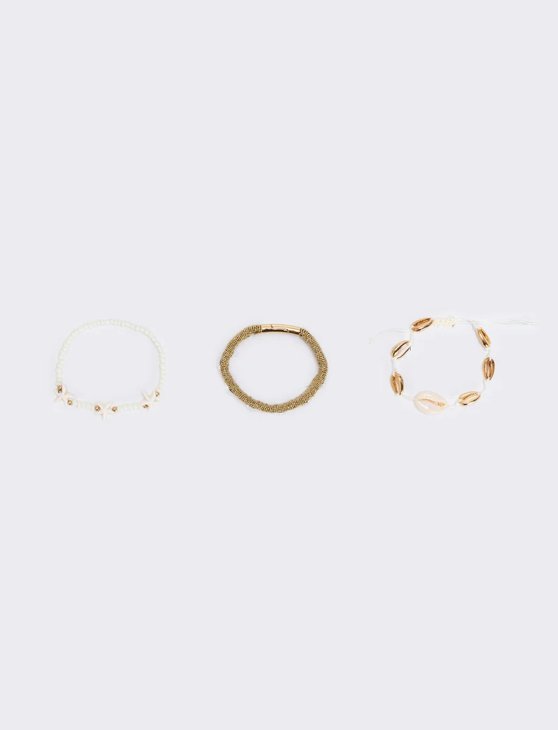 Bracciali conchiglie e stelle marine - Oro