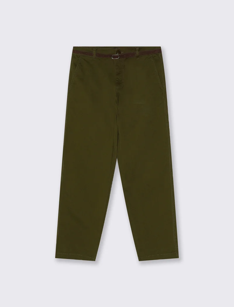 Pantalone chino con risvolto e cintura - Ve.milit.