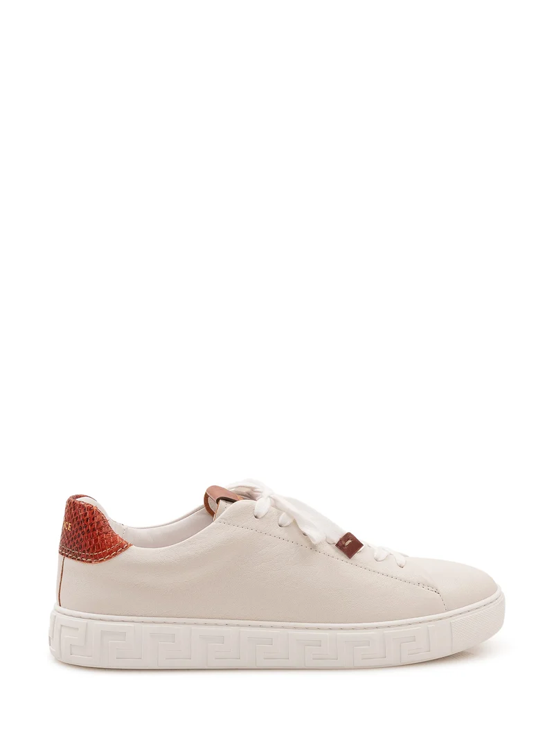Sneaker Low Top con Suola Geometrica