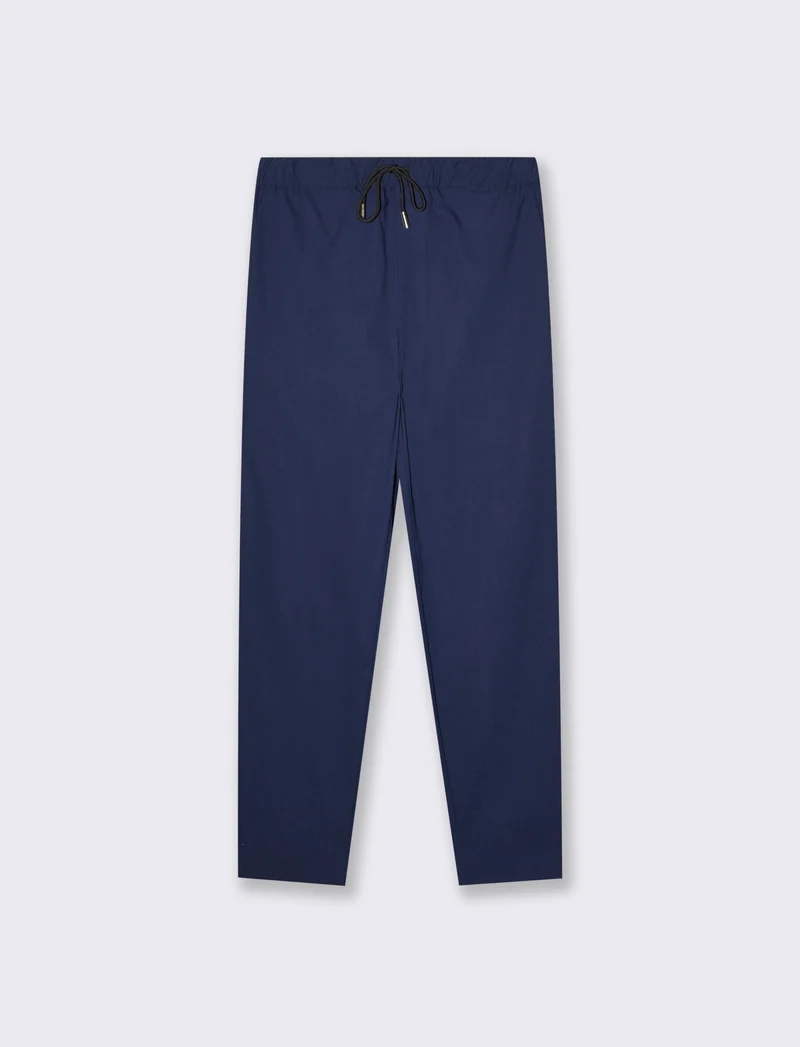 Pantaloni chino jogger uomo in tessuto tecnico - Blu