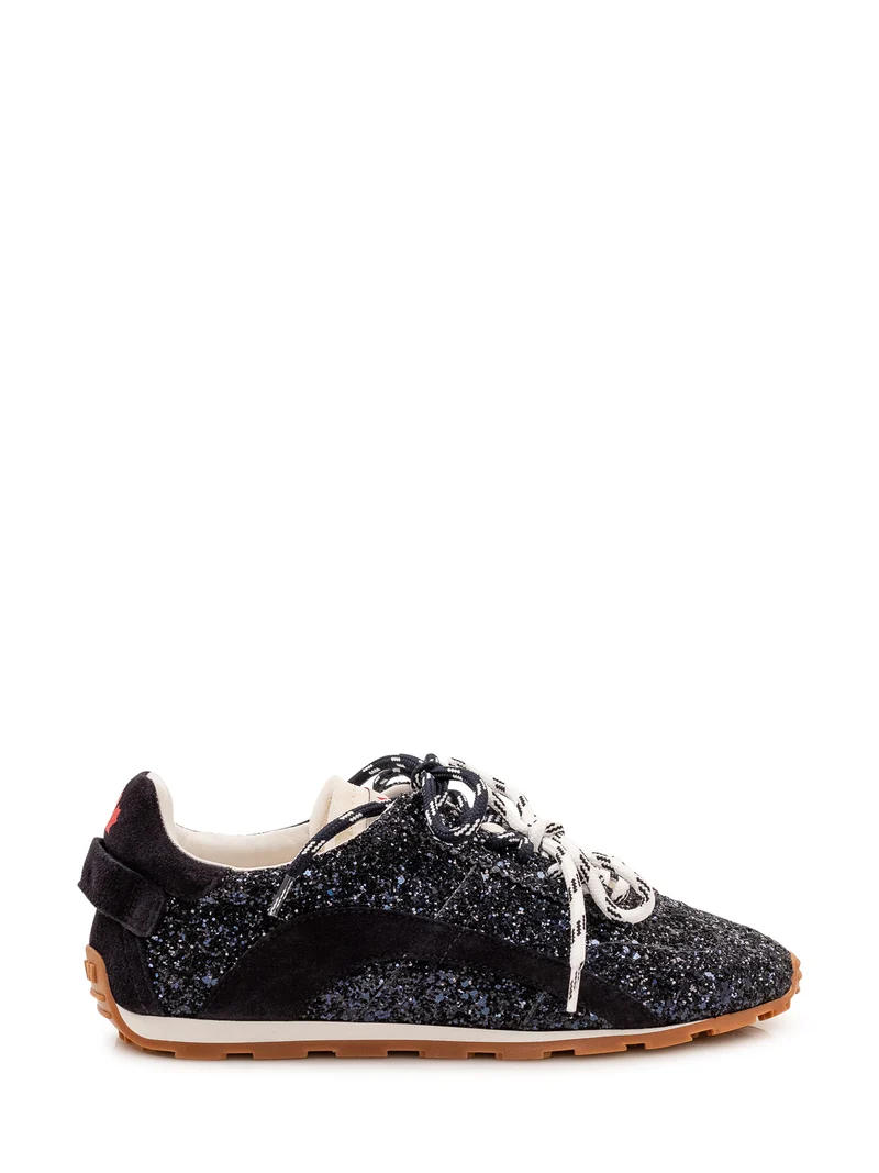 Sneakers Basse con Glitter